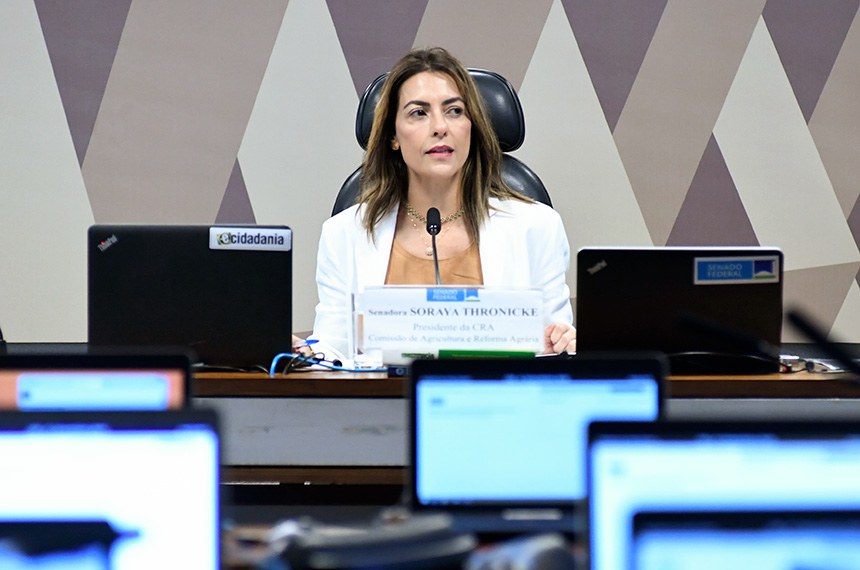 A senadora Soraya Thronicke é a relatora da proposta na CRA Foto: Geraldo Magela/Agência Senado.