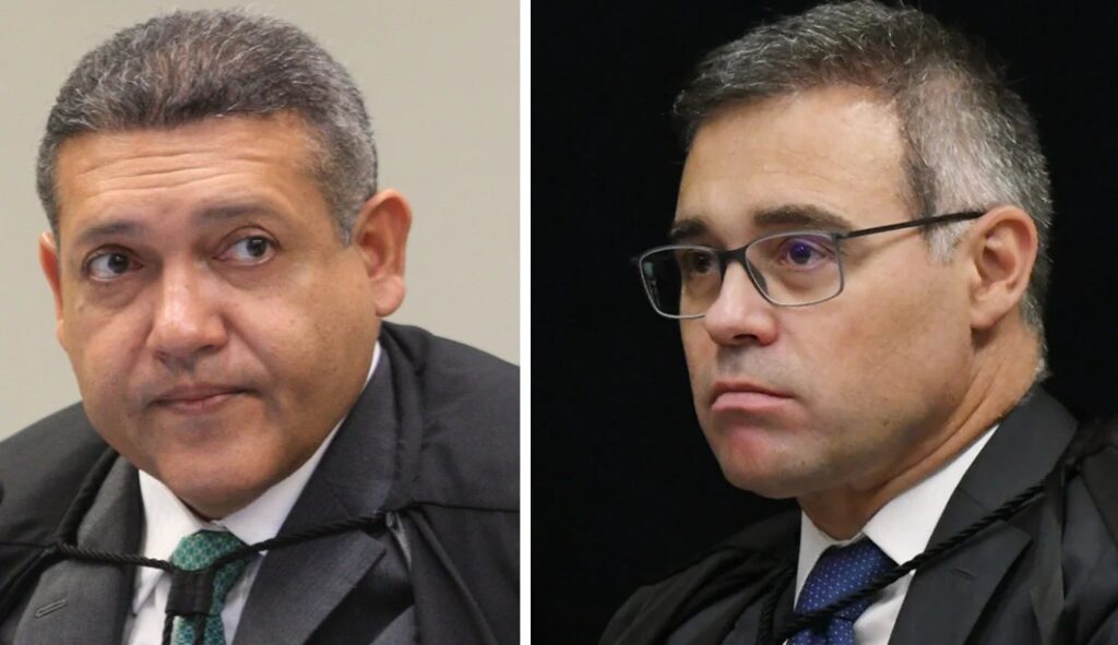 Kassio Nunes Marques e André Mendonça. Fotos: Nelson Jr. e Carlos Moura/STF... Leia mais em https://www.cartacapital.com.br/justica/indicados-por-bolsonaro-ao-stf-nunes-marques-e-mendonca-votam-para-nao-tornar-50-golpistas-reus/. O conteúdo de CartaCapital está protegido pela legislação brasileira sobre direito autoral. Essa defesa é necessária para manter o jornalismo corajoso e transparente de CartaCapital vivo e acessível a todos