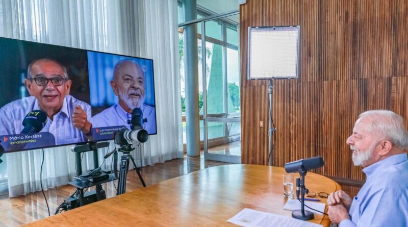 Entrevista de Lula à Rádio Metrópole repercute na imprensa nacional. Mandatário destacou durante a entrevista o Imposto de Renda e a relação com o Congresso Nacional. Foto: Ricardo Stuckert/PR.