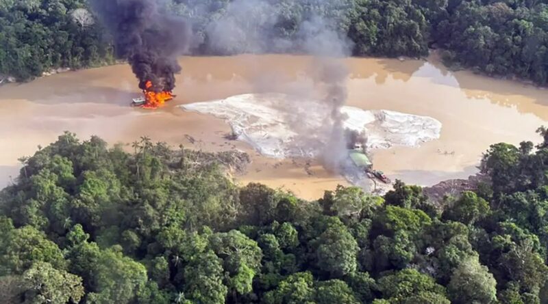 Lula defende uso do poder da máquina pública contra garimpo ilegal; Yanomamis em Roraima, ainda sofrem com a ação de invasores Imagem Policia Federal