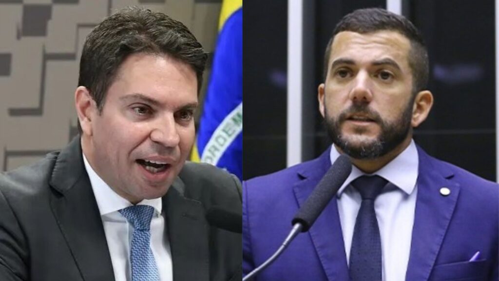 Deputados Carlos Jordy (PL-RJ) e Alexandre Ramagem (PL-RJ), alvos das Operações Lesa Pátria e Vigilância Aproximada, respectivamente.