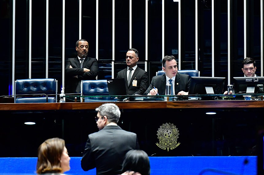 Presidida por Rodrigo Pacheco, sessão plenária desta quarta aprova primeiro item da pauta
Waldemir Barreto/Agência Senado.