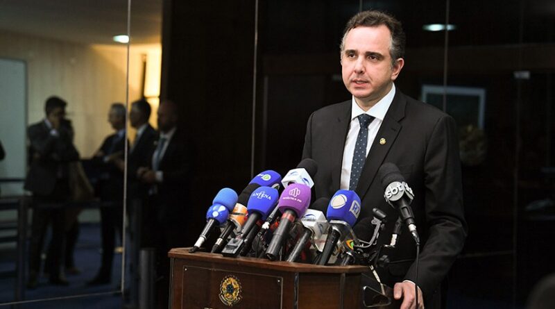 Pacheco divulgou nota na manhã desta terça-feira, após a operação que prendeu militares com planos golpistas. Foto: Jonas Pereira/Agência Senado.