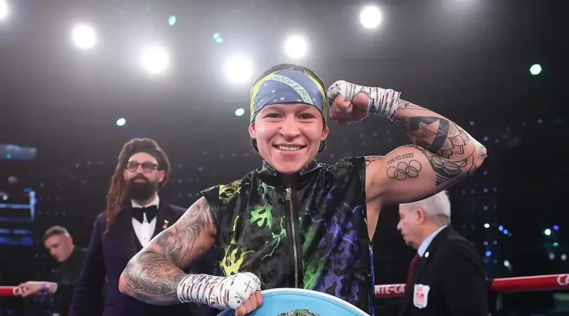 Bia Ferreira bate francesa e mantém cinturão de campeã mundial de boxe Foto: © Reprodução Instagram/Beatriz Ferreira.