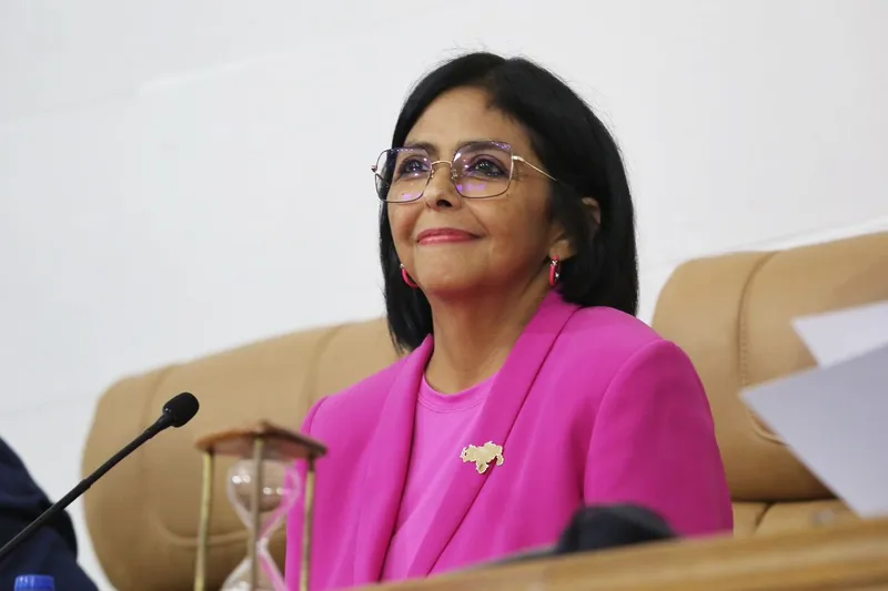 A vice-presidente da Venezuela, Delcy Rodríguez, Foto: Jorge Rodríguez.

