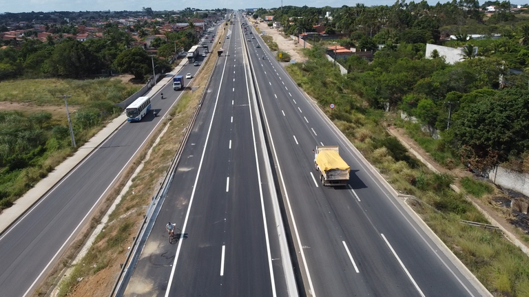 A BR 116-BA faz parte da Rota do Recôncavo, que tem leilão previsto para dezembro de 2025 - Foto: Ministério dos Transportes/Divulgação