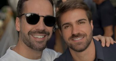 Eduardo Leite e o marido, Thalis Bolzan, em publicação no Dia contra a Homofobia, Transfobia e BifobiaFoto Reprodução Instagram Eduardo Leite