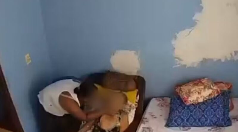 Família flagra maus-tratos à idosa na Bahia — Foto Arquivo pessoal.