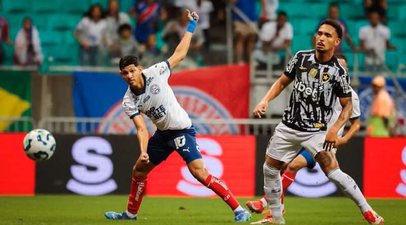 Bahia vence o Botafogo e entra no G-6 do Brasileirão 2025 Erick Pulga em Bahia x Botafogo — Foto: Letícia Martins/EC Bahia.
