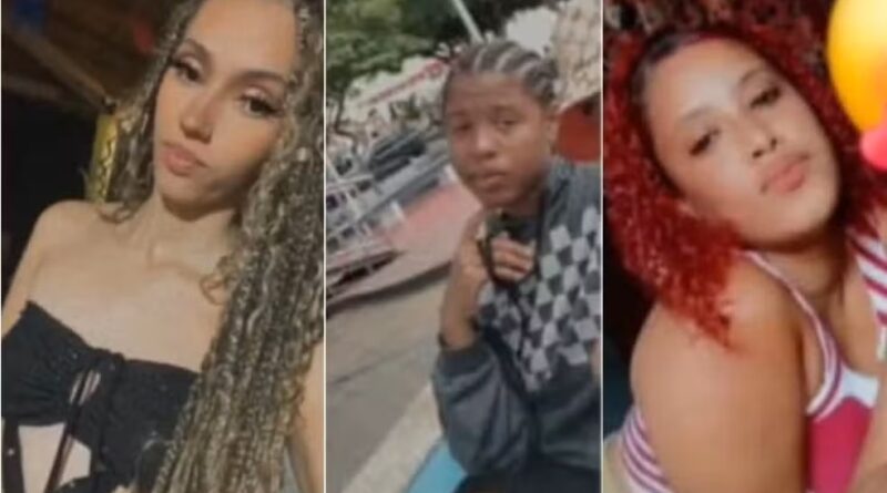 Carol, Rafaela e Letícia desapareceram após buscar roupas em Anguera — Foto: Redes sociais