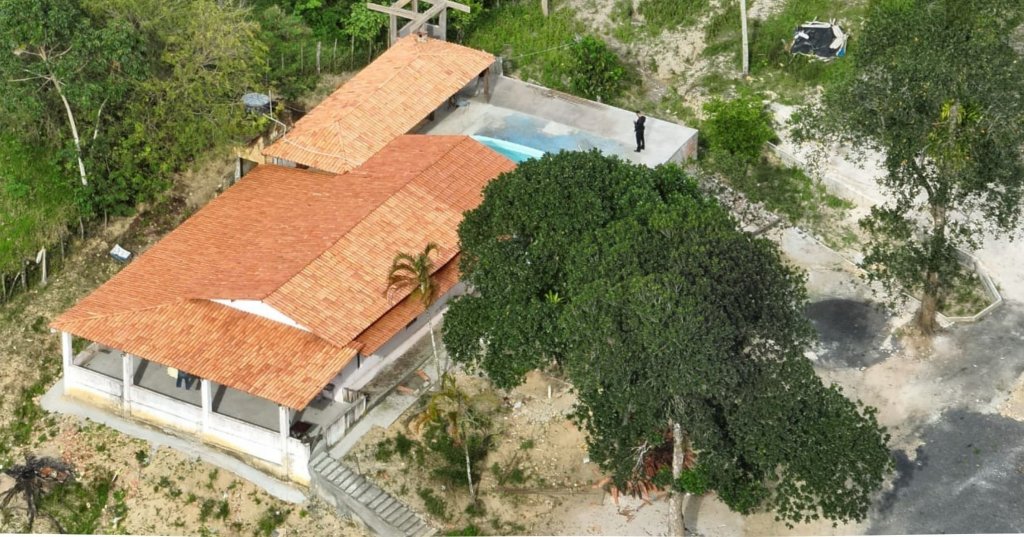 POLÍCIA INTENSIFICA BUSCAS POR MANDANTE DO ASSASSINATO DE MÃE BERNADETE . Imagem do sítio onde ocorreram as buscas | Foto: Reprodução / Ascom PC-BA

